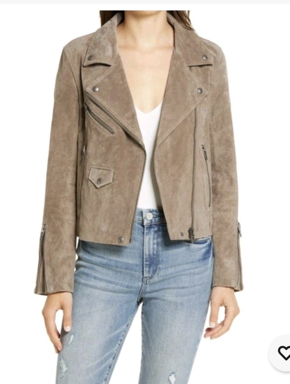 Blank NYC French Taupe Suede Jacket - M